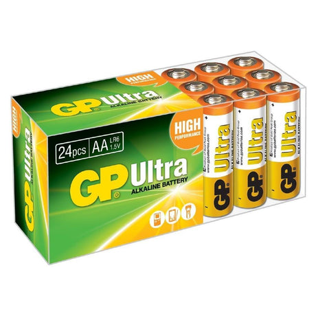 Piles alcalines GP Ultra AA (lot de 24) - FRANCE CHR