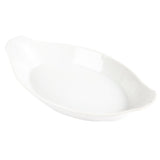 Plats ovales à oreilles blancs Olympia 290 x 166mm (Lot de 6) - FRANCE CHR