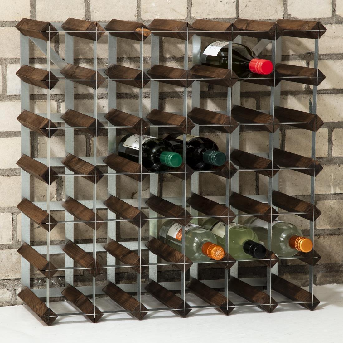 Casier à vin 42 bouteilles bois foncé - FRANCE CHR