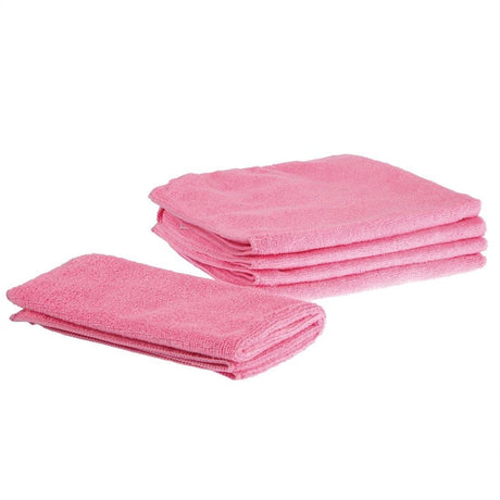 Chiffons microfibres Jantex rouges (Lot de 5) - FRANCE CHR