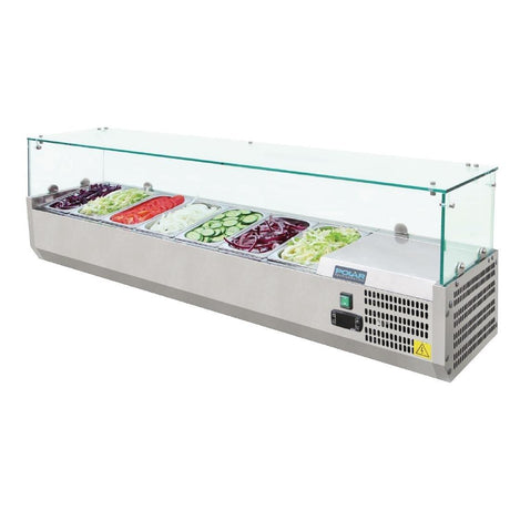 Saladette réfrigérée Polar Série G 7x GN1/4 - FRANCE CHR