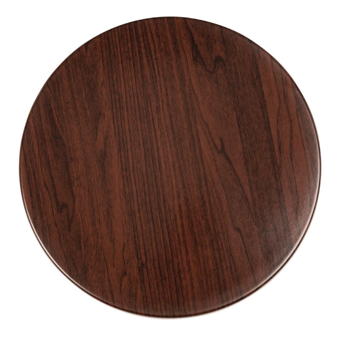 Plateau de table rond Bolero 600mm marron foncé - FRANCE CHR