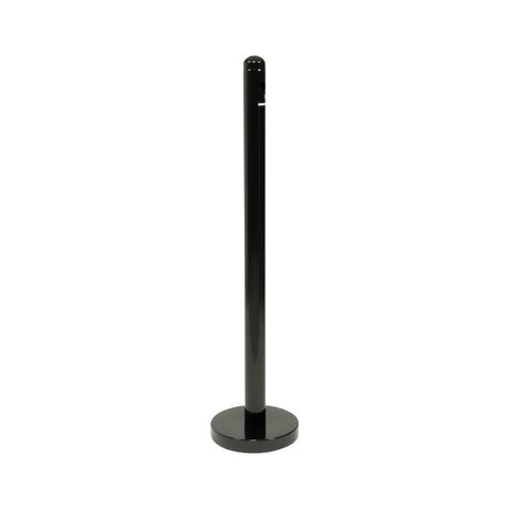 Cendrier poteau en inox noir Securit 1m - FRANCE CHR