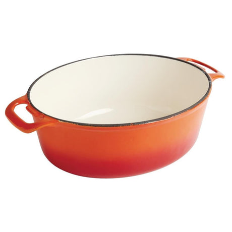 Cocotte ovale Vogue orange 5L - FRANCE CHR