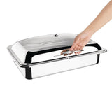 Ensemble chafing dish induction Olympia GN 1/1 avec support - FRANCE CHR
