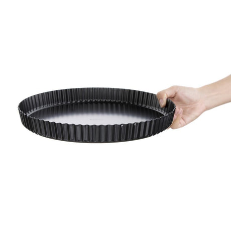 Moule à tarte antiadhésif avec fond mobile Vogue 30 cm - FRANCE CHR