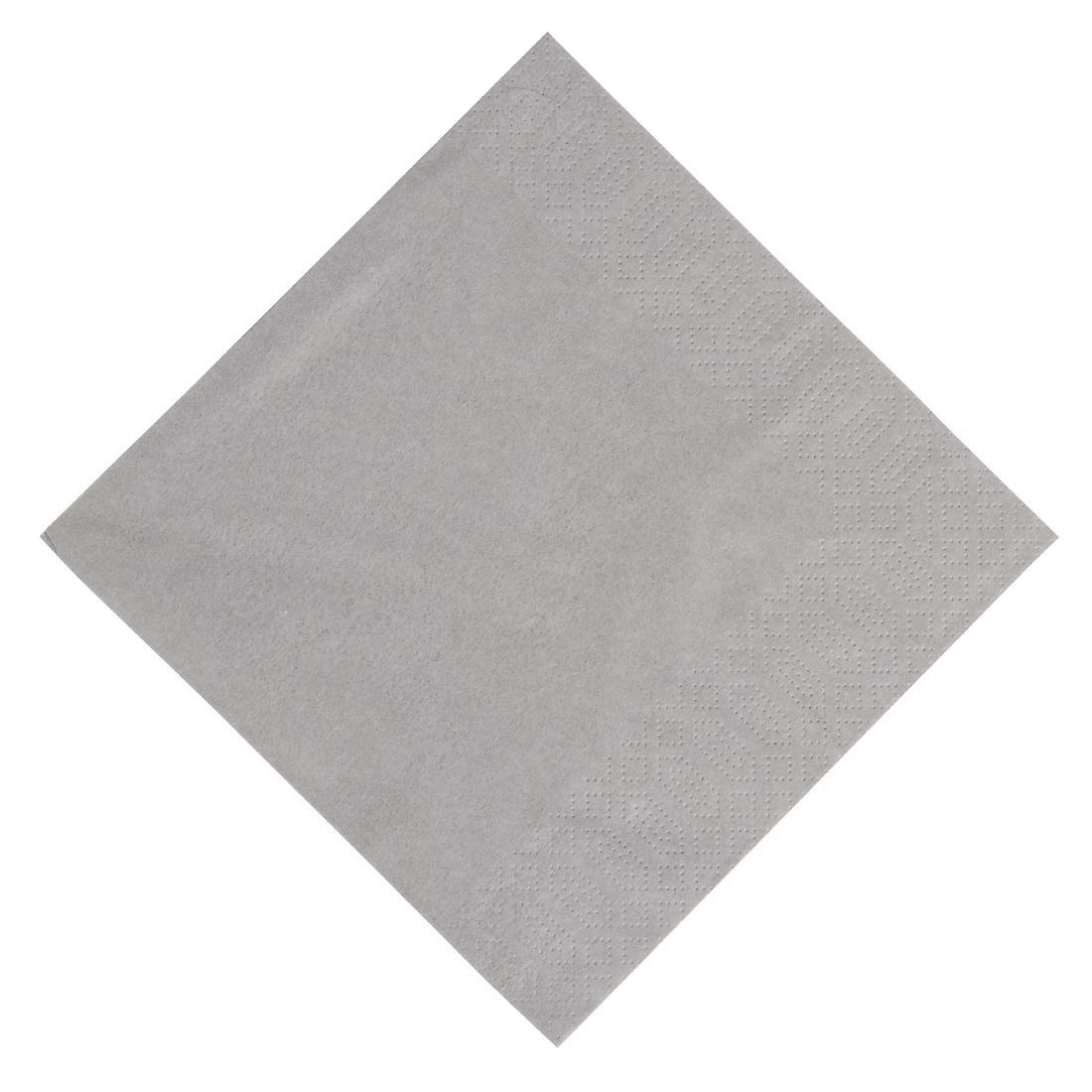 Serviettes snacking ouate gris granite compostables Duni 330mm (lot de 1000) - FRANCE CHR