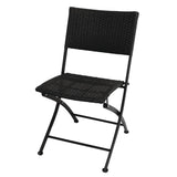 Chaises pliantes en rotin PE Bolero (Lot de 2) - FRANCE CHR