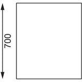 Table en acier inoxydable avec rebord Vogue 1800 x 700mm - FRANCE CHR