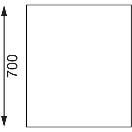 Table en acier inoxydable avec rebord Vogue 1800 x 700mm - FRANCE CHR