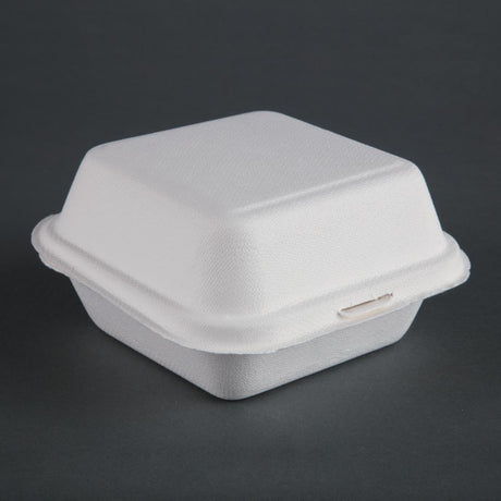 Boîtes à hamburger compostables Fiesta Compostable 15,3 cm (x500) - FRANCE CHR