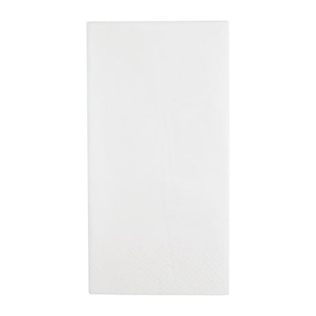 Serviettes dîner 3 plis format 1/8 Fiesta Recyclable 400mm blanches (lot de 1000) - FRANCE CHR