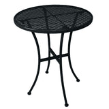Table bistro ronde en acier ajouré Bolero noire 600mm - FRANCE CHR