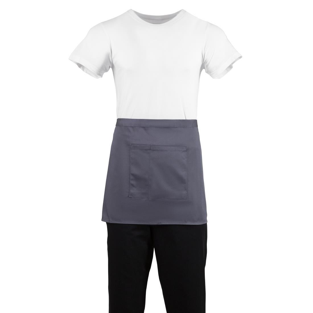 Tablier serveur court Whites gris anthracite - FRANCE CHR