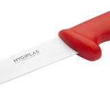 Couteau à désosser à lame rigide Hygiplas rouge 150mm - FRANCE CHR