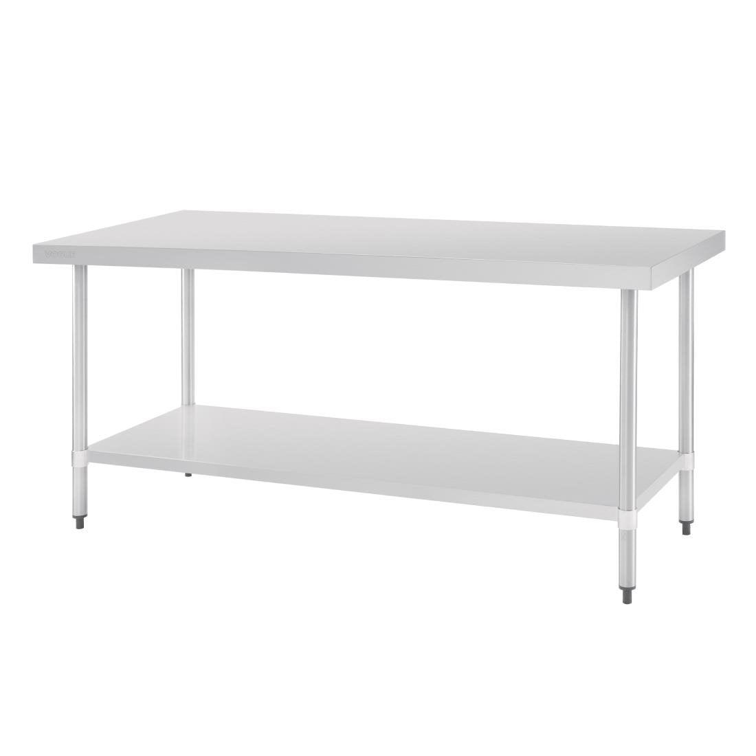 Table en acier inoxydable sans rebord Vogue 1800 x 700mm - FRANCE CHR