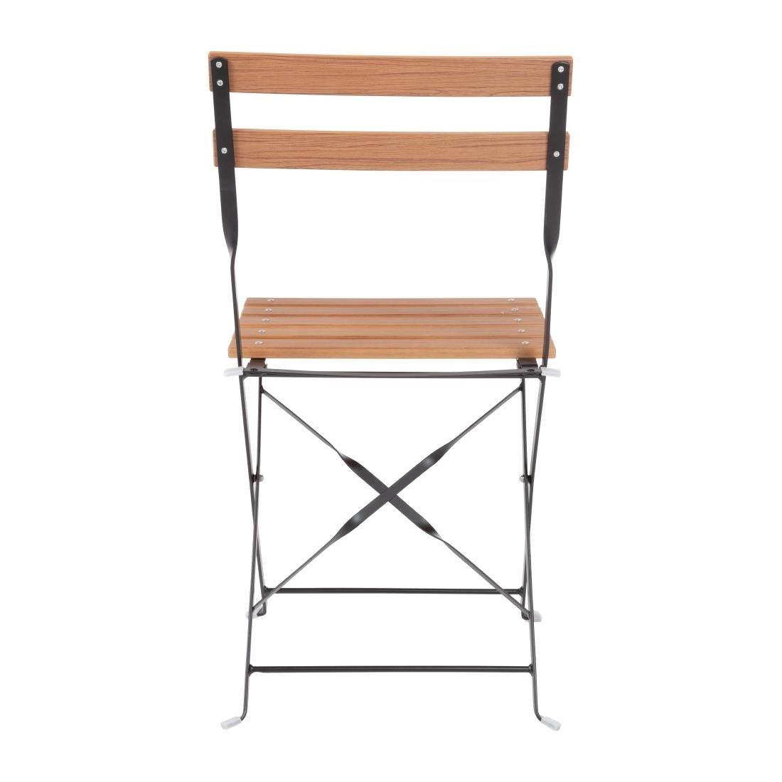 Chaises bistro en imitation bois Bolero (Lot de 2) - FRANCE CHR