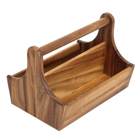 Panier à condiments en bois acacia T&G Woodware - FRANCE CHR