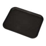 Plateau rectangulaire antidérapant en fibre de verre Camtread Cambro noir 45,7 cm - FRANCE CHR