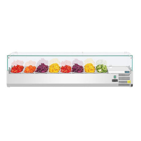 Saladette réfrigérée 8 bacs GN 1/3 Polar Série G - FRANCE CHR