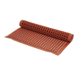 Tapis en caoutchouc anti-dérapant et anti-fatigue Jantex rouge 1500 x 900mm - FRANCE CHR