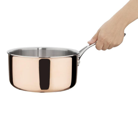Casserole triple paroi cuivre induction Vogue 200x100mm - FRANCE CHR