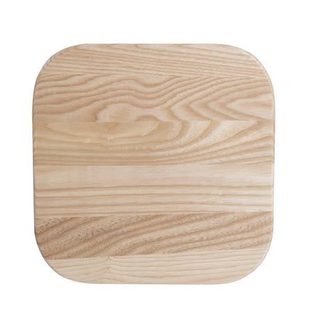 Tabouret bas en acier galvanisé avec assise en bois Bolero Cantina (lot de 4) - FRANCE CHR