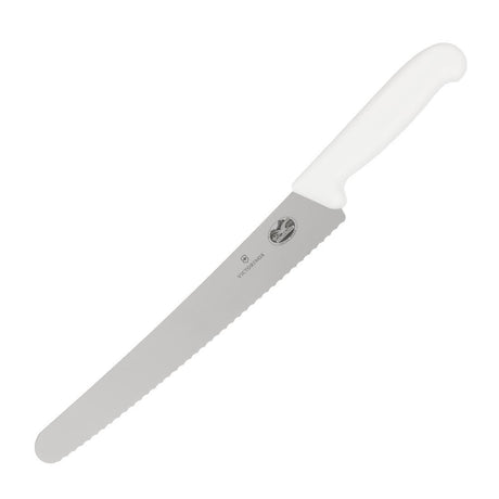 Couteau pâtissier lame dentée Victorinox blanc 26cm - FRANCE CHR