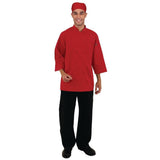 Veste de cuisine mixte Chef Works rouge S - FRANCE CHR