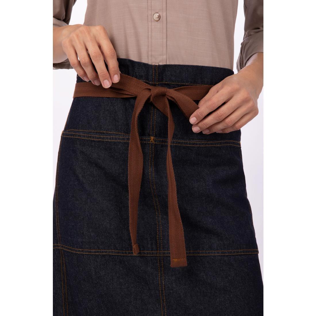Tablier serveur Chef Works Urban Memphis bleu - FRANCE CHR