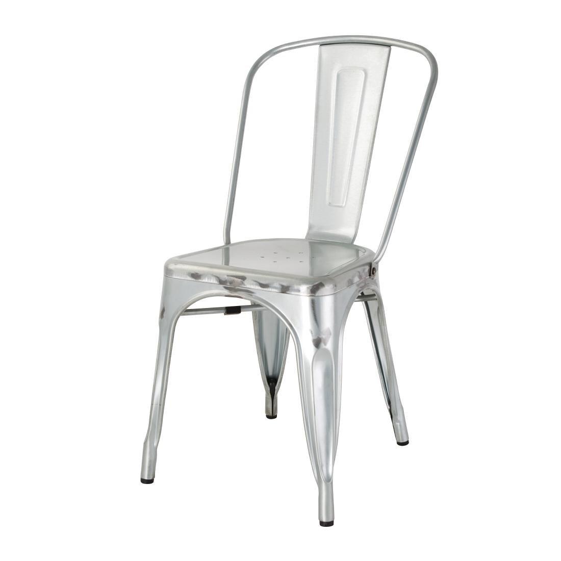 Chaises bistro en acier Bolero (lot de 4) - FRANCE CHR