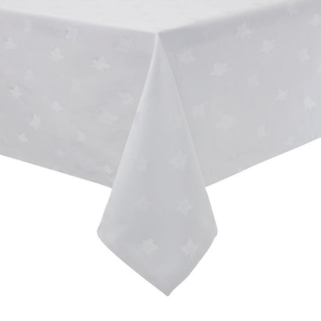 Nappe rectangulaire blanche feuilles de lierre Mitre Luxury Luxor 1350 x 2300mm - FRANCE CHR