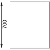 Table en acier inoxydable sans rebord Vogue 1800 x 700mm - FRANCE CHR