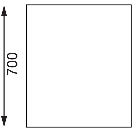 Table en acier inoxydable sans rebord Vogue 1800 x 700mm - FRANCE CHR