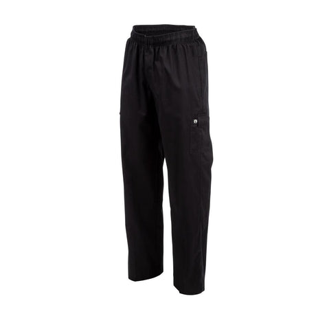 Pantalon de cuisine mixte Chef Works Slim Fit Cargo noir S - FRANCE CHR