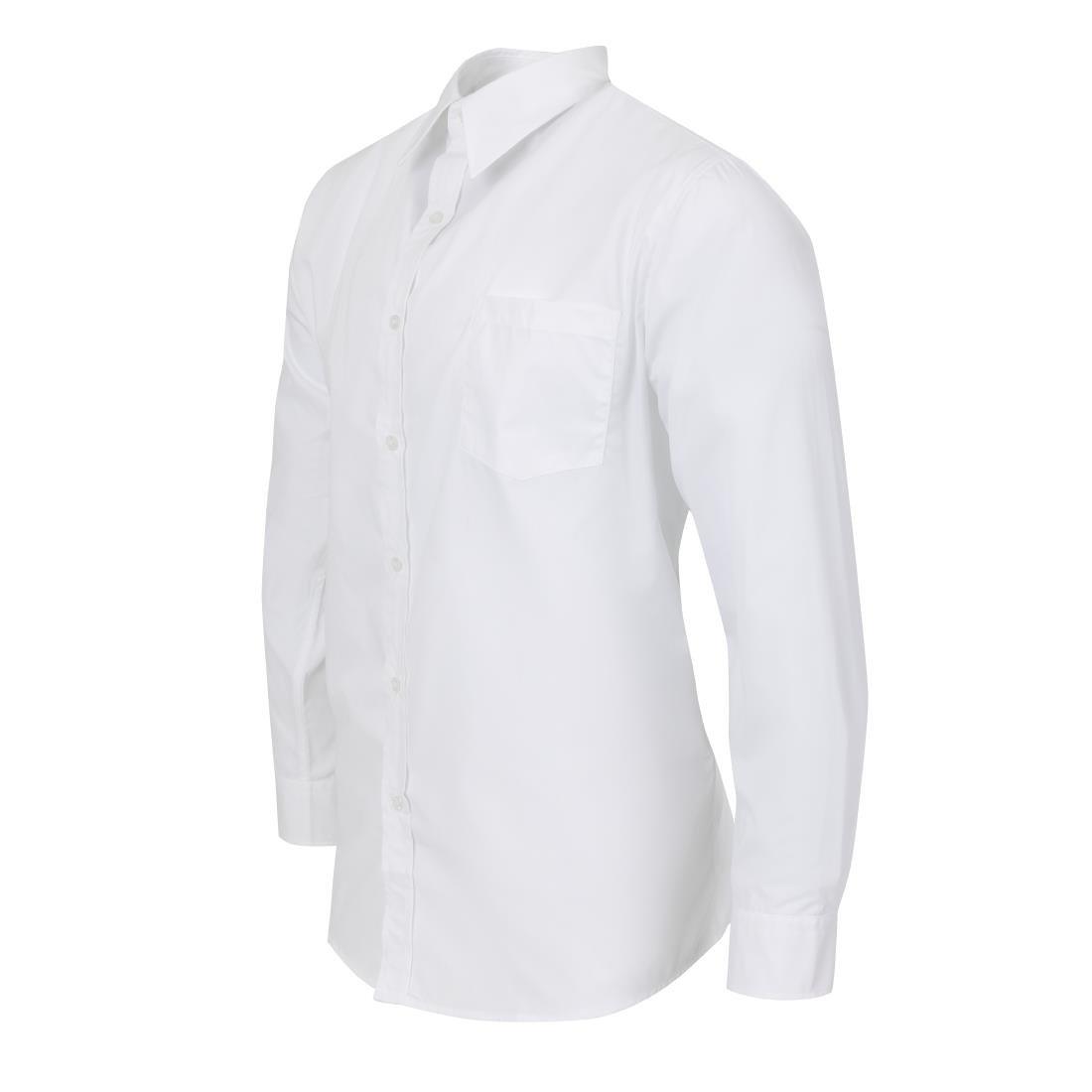 Chemise mixte Uniform Works manches longues blanche S - FRANCE CHR