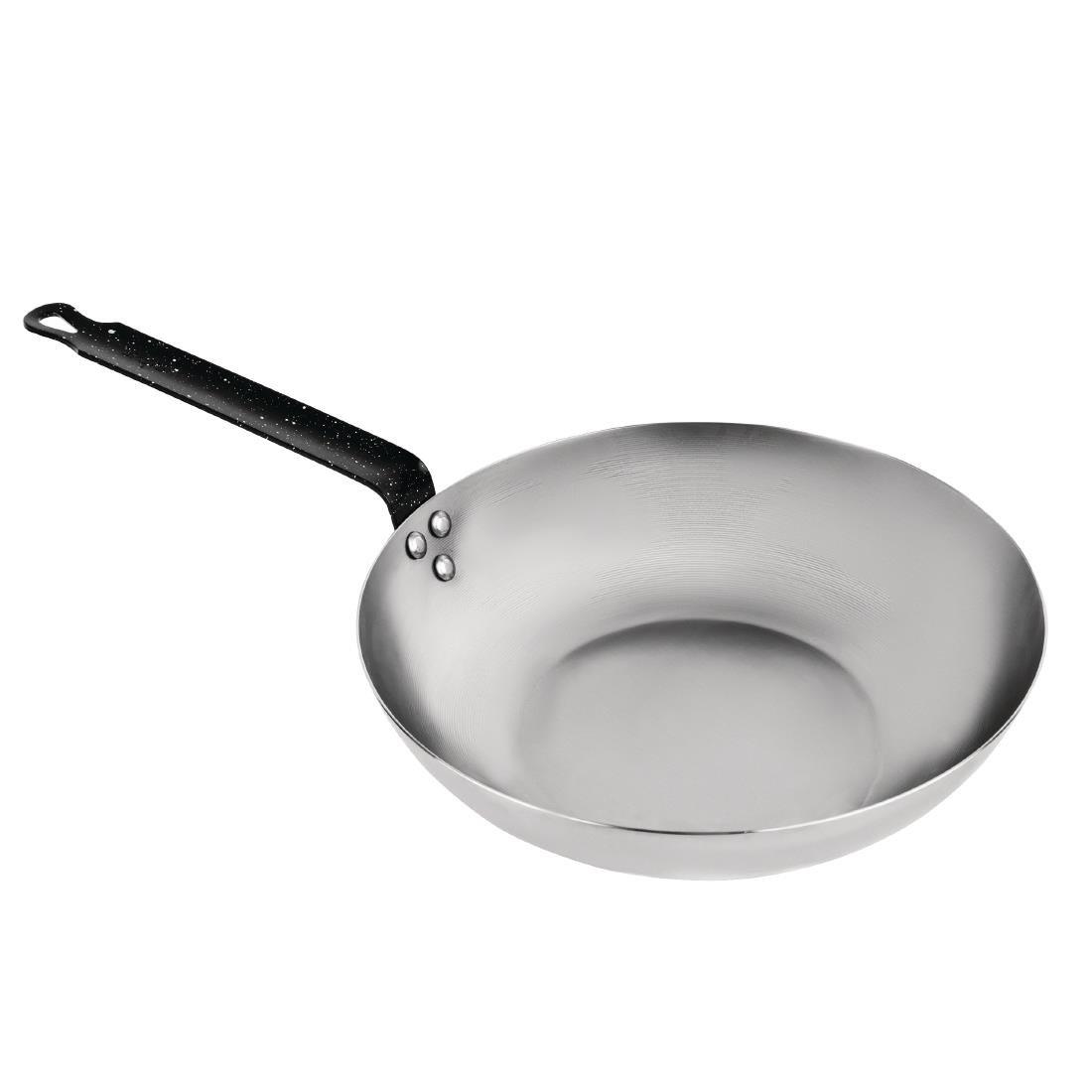 Wok en acier carbone Vogue 280mm - FRANCE CHR