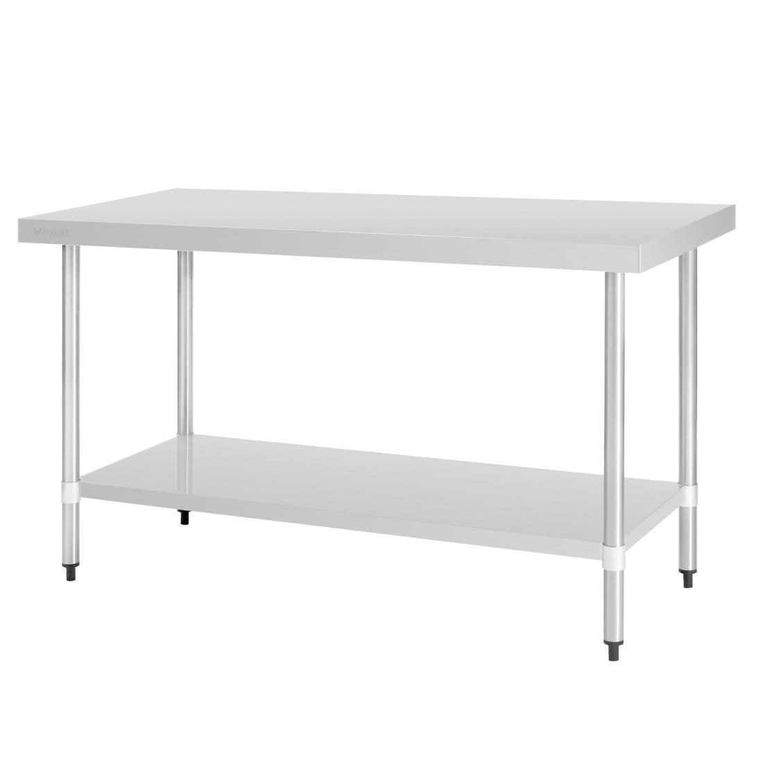 Table en acier inoxydable sans rebord Vogue 1500 x 700mm - FRANCE CHR