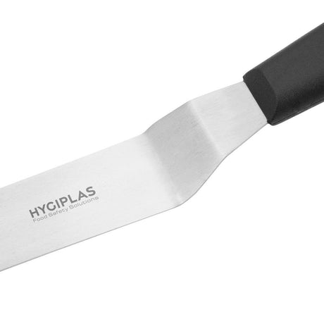 Couteau spatule coudé Hygiplas noir 100mm - FRANCE CHR