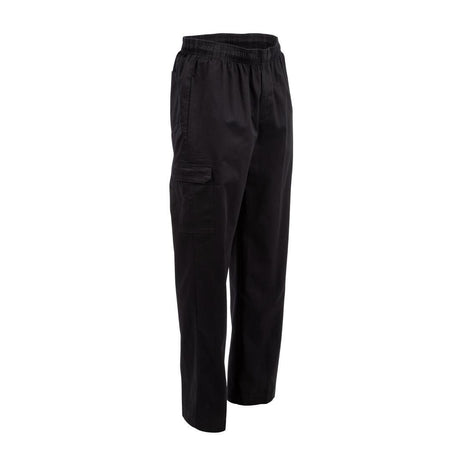 Pantalon de cuisine mixte Chef Works Slim Fit Cargo noir S - FRANCE CHR