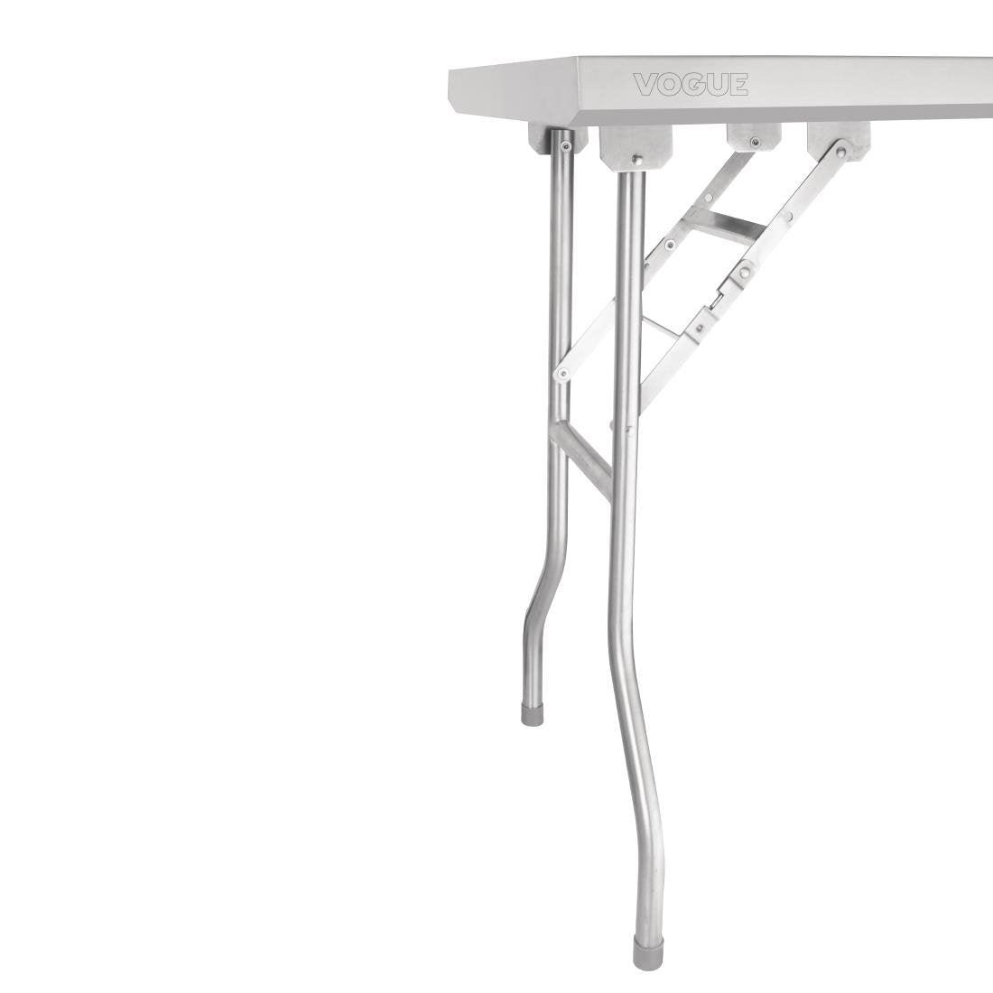 Table de travail pliante inox Vogue 1830x610x780mm - FRANCE CHR