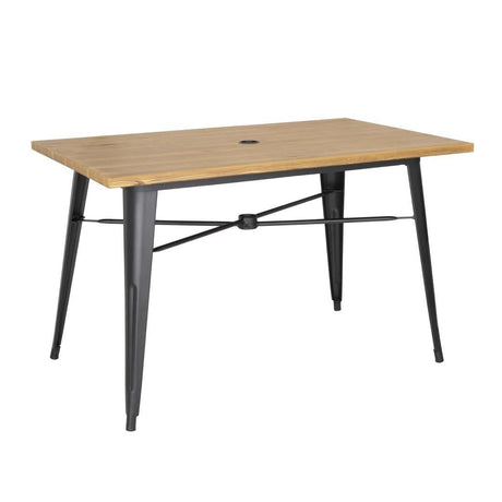 Table d'extérieur Bolero 120x76x75cm bois clair - FRANCE CHR