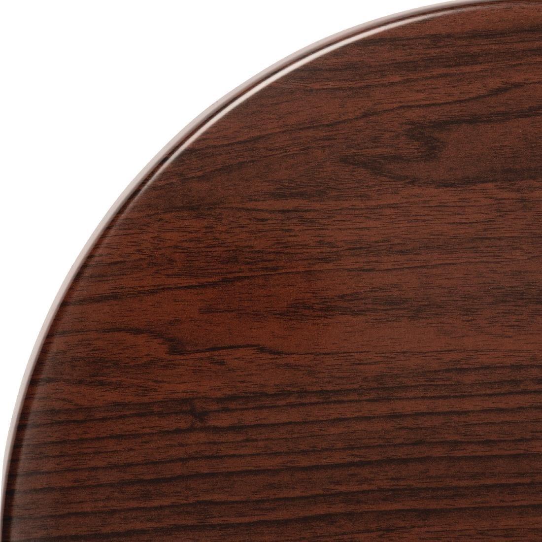 Plateau de table rond Bolero marron foncé 800mm - FRANCE CHR