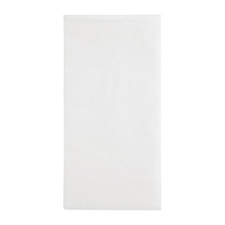 Serviettes dîner 2 plis format 1/8 Fiesta Recyclable 400mm blanches (lot de 2000) - FRANCE CHR