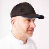 Casquette baseball Cool Vent Chef Works noire et bleue - FRANCE CHR