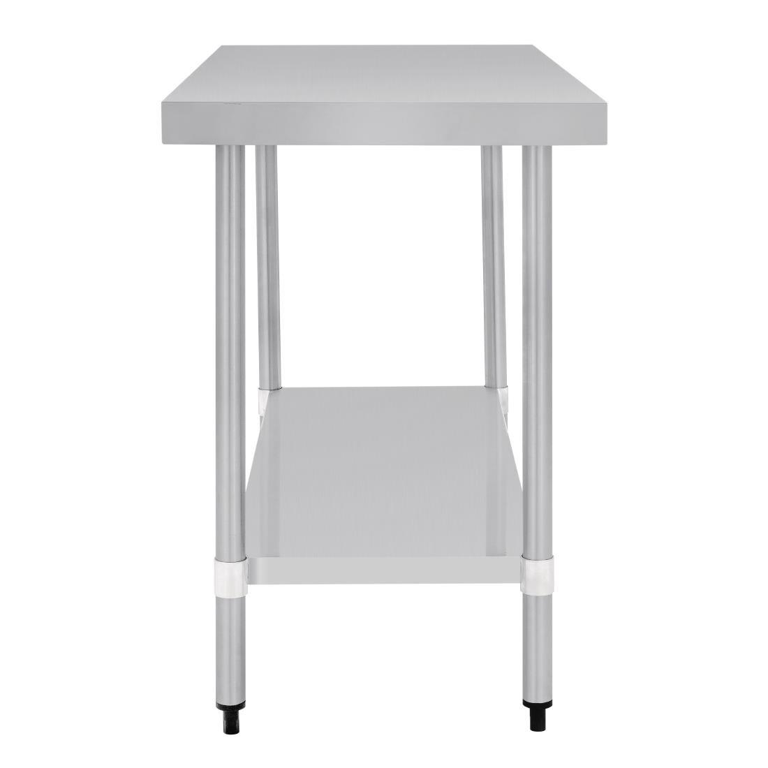 Table de préparation sans rebord en acier inoxydable Vogue 1200 x 600mm - FRANCE CHR