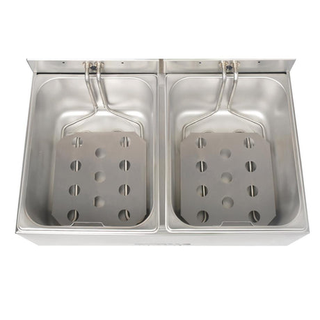 Friteuse double Buffalo - 2x5L 2x2,8kW - FRANCE CHR