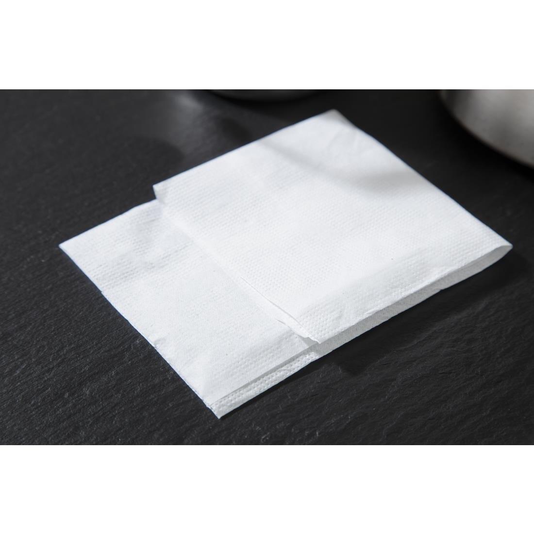 Serviettes blanches simple épaisseur 90 x 120mm (Lot de 6000) - FRANCE CHR