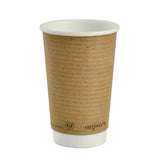 Gobelets boissons chaudes double paroi compostables Vegware 455 ml (lot de 400) - FRANCE CHR