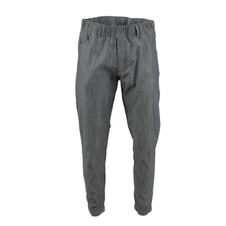 Pantalon de cuisine Works Urban Jogger 257 à fines rayures noires et blanches S - FRANCE CHR